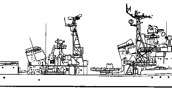 USSR destroyer Moskovskij Komsomolec 1978 [Kotlin-class Destroyer] - drawings, dimensions, pictures